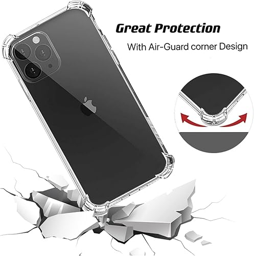 Miniatura 3 de Funda compatible con iPhone 13 Pro Max, solo para modelos nuevos de 6.7 pulgadas 2021, transparente, 4 esquinas con protección a prueba de golpes