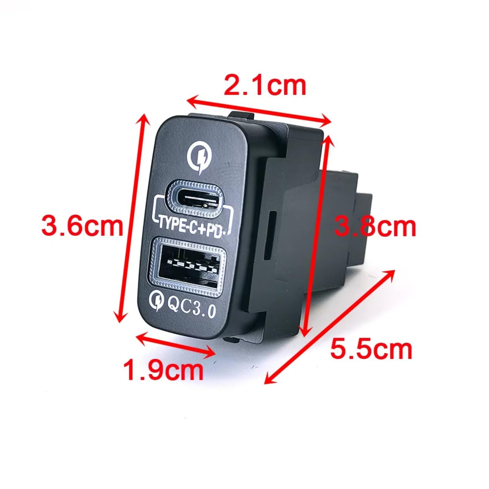 Prise USB Prise Auxiliaire Compatible Avec Mitsubishi Pour Outlander Pour Lancer Voiture Pour TYPE-C PD Adaptateur Chargeur Accessoire Téléphone Interface USB AUX voiture