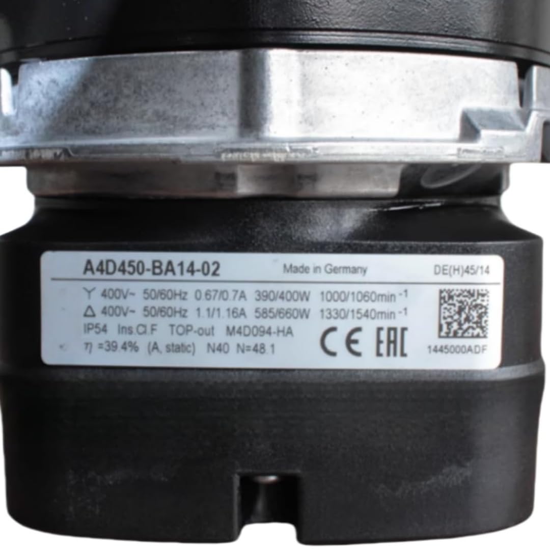 FCARUMIQP A4D450-BA14-02 400V 0.67/0.7A 390/660W 1000/1060RPM Cooling Fan 450mm