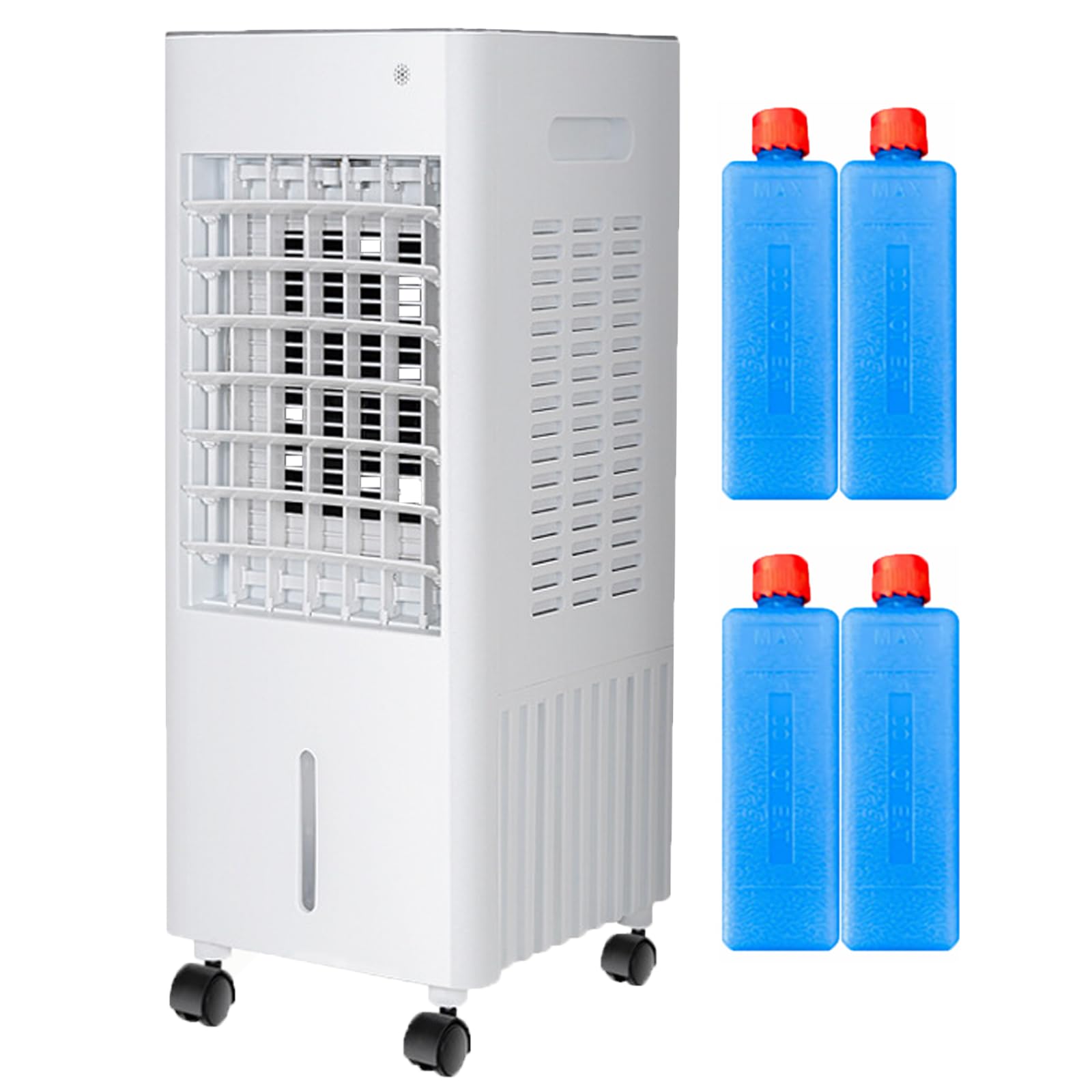 4 in1 Air Cooler 12L Air Conditioner Mobile klimaanlage ohne abluftschlauch 4 ice crystals,3 Windstufen Stumm 1-12 Hour Water Cooling Humidifier Air Purifier for Home Room Office