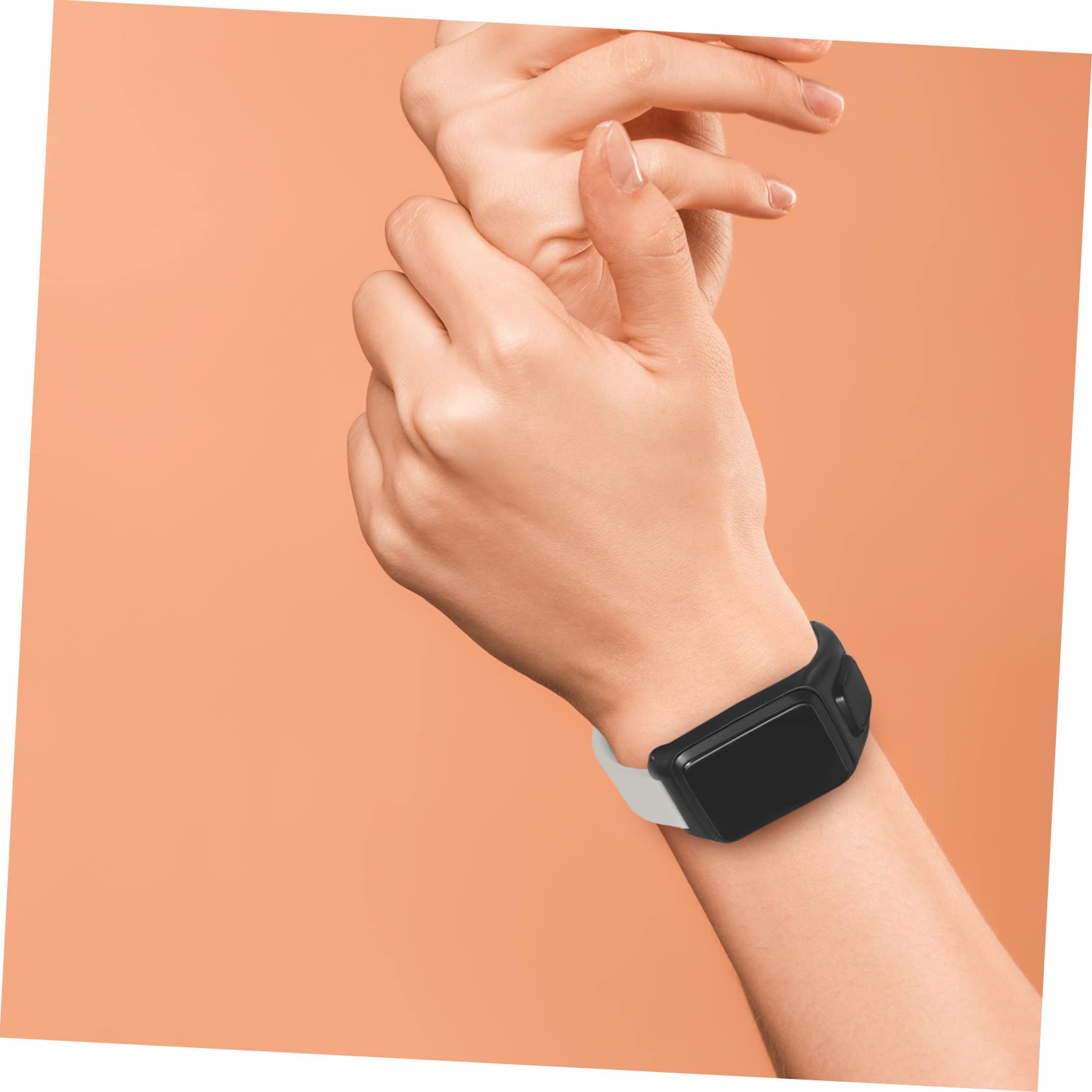 Housoutil cinghia uomini silicone Uomo donne accessori orologi cinturino gomma cinturino rubber accessorio orologio cinturino per smartwatch guarda cinturino dell'orologio Gel di silice rosa