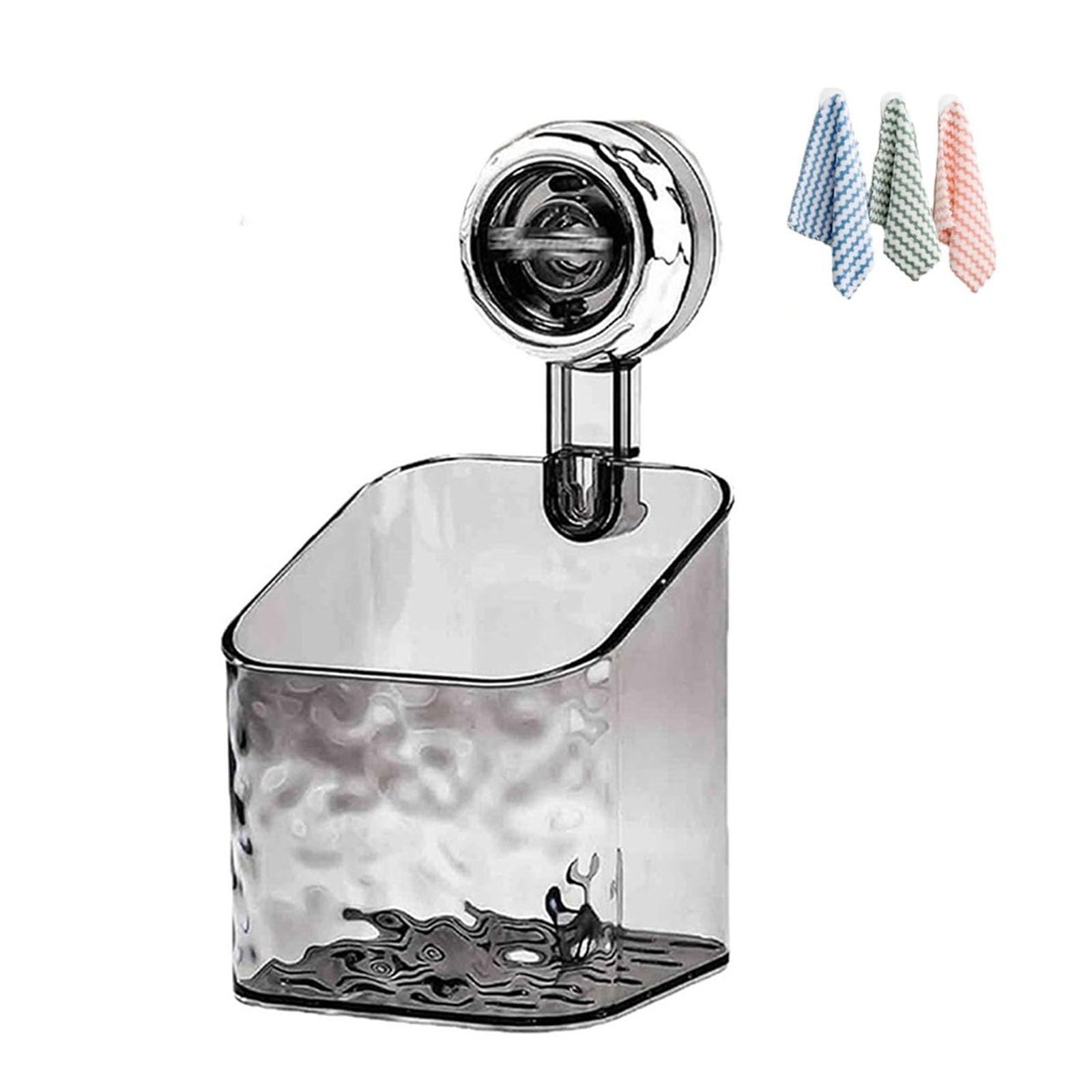 2025 New Corrugated Suction Cup Storage Holder Set Patient Trays Shower Shelf Corrugated Suction Cup Storage Holder Shower