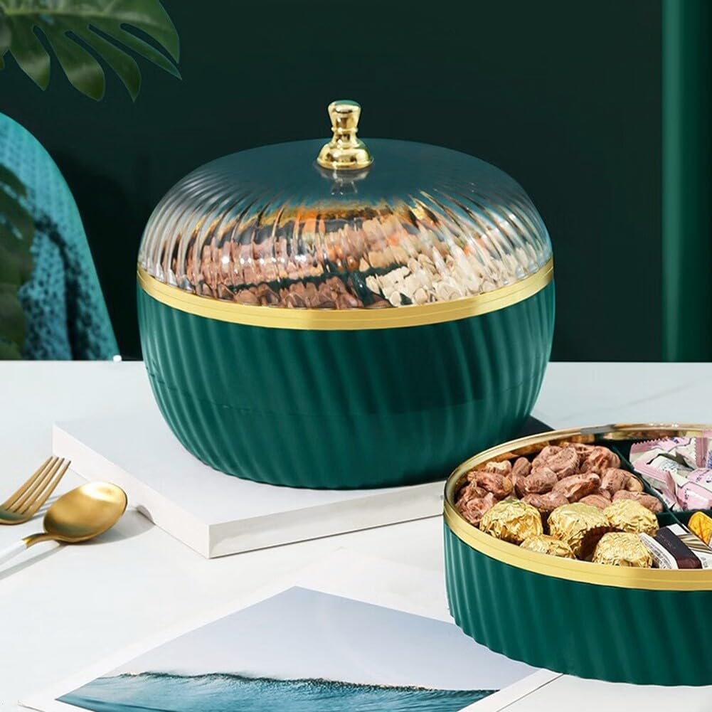 Snackle Vassoio Portasnack Con Coperchio Trasparente, 4 Scomparti, Lavabile In Lavastoviglie, Per Picnic E Feste - 2