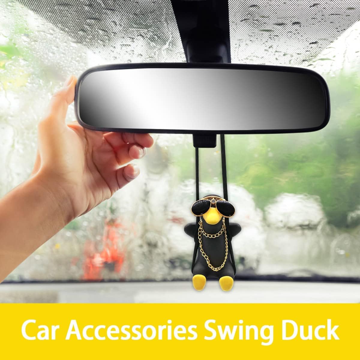 Amazon.co.jp: Swinging Duck カーハンギングオーナメント かわいい