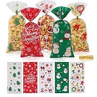 MELLIEX zakjes voor kerstkoekjes, transparante cellofaanzakjes, snoepzakjes, sneeuwvlok geschenkzakje met sluitstrips, voor snoep, koekjes, 100 stuks MELLIEX zakjes voor kerstkoekjes, transparante cellofaanzakjes, snoepzakjes, sneeuwvlok geschenkzakje met sluitstrips, voor snoep, koekjes, 100 stuks