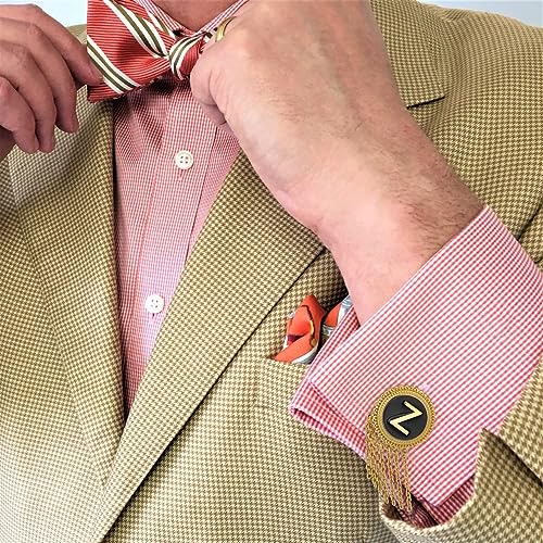 HAWSON Initial Mancuernillas para Hombre en Oro 18K miniatura 4