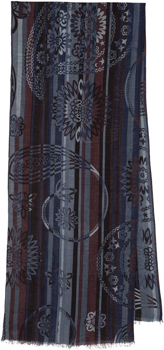 Original Pavlovo Posad Men's Scarf 190 cm Russian 100% Merino Wool Warm Men Scarf 10370-15