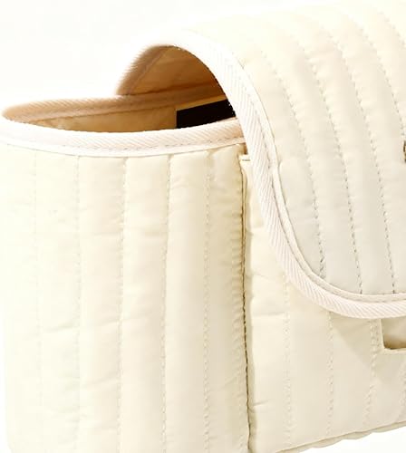 Miniatura 7 de Bolsa para cochecito, dispensador de pañuelos y toallitas integrado, 13.8 in, almacenamiento de cochecito para niños, dispensador de toallitas