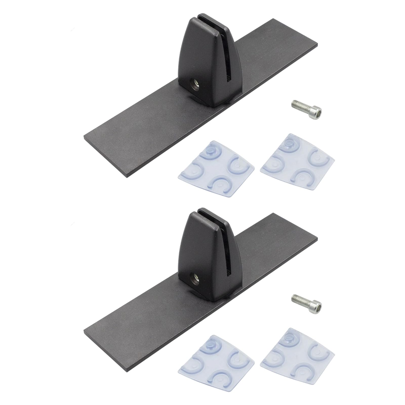 Msioytog Black Stable Fireplaces Screen Mounts Adjustable None Drill Clamps Fireplaces Screen Holder Brackets Feet For Winter Enduring Holder Brackets Feet