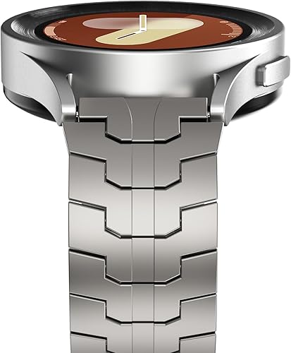 Miniatura 3 de FULLIFE Compatible con Samsung Galaxy Watch 6 Classic de 1.77 pulgadas, cierre plegable de metal de acero inoxidable de 0.787 in, 1.811 in, 1.772