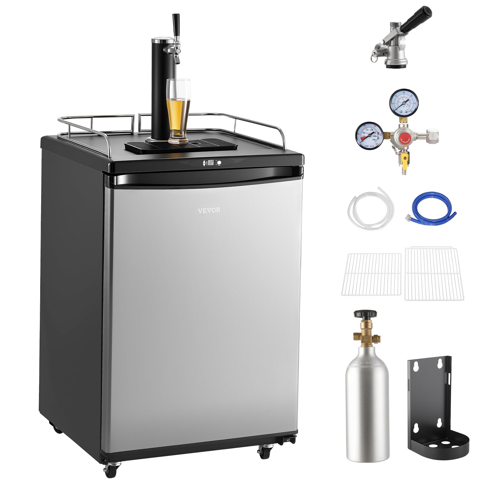 VEVOR BF163-1 Kegerator Silver