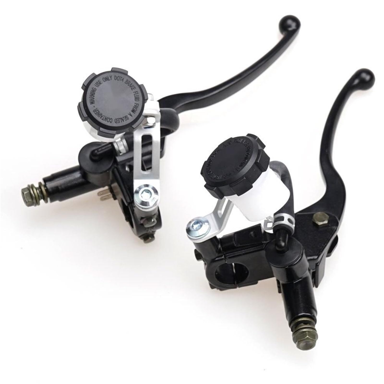 Palancas de embrague de moto Cilindro para maestro de bomba freno embrague hidráulico motocicleta universal 22 mm y 7/8"(1 kit)