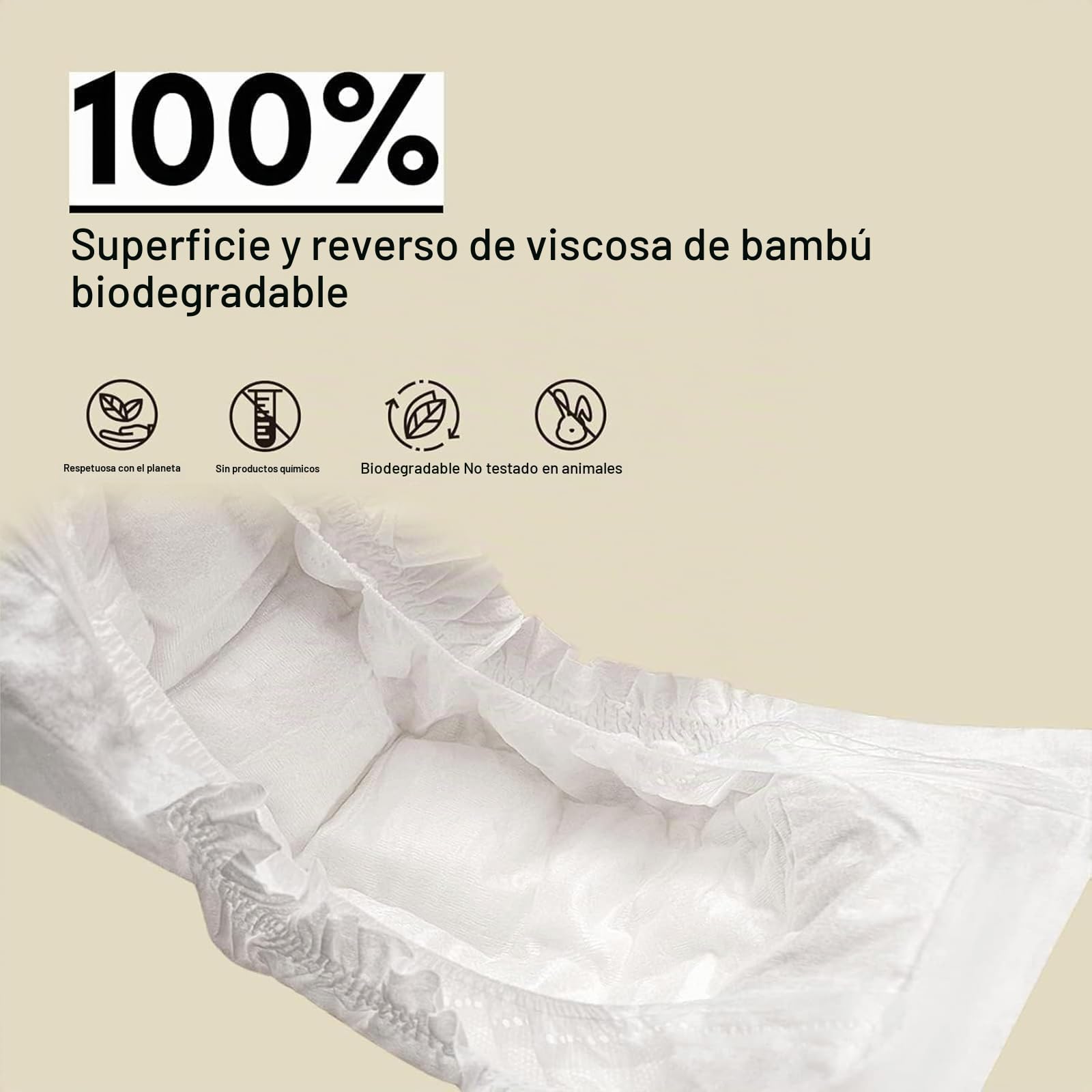 ECO BOOM Pañales ecológicos premium para bebé, talla 4, de bambú (9-14 kg), para pieles sensibles de los bebés, paquete de medio mes, 60 unidades