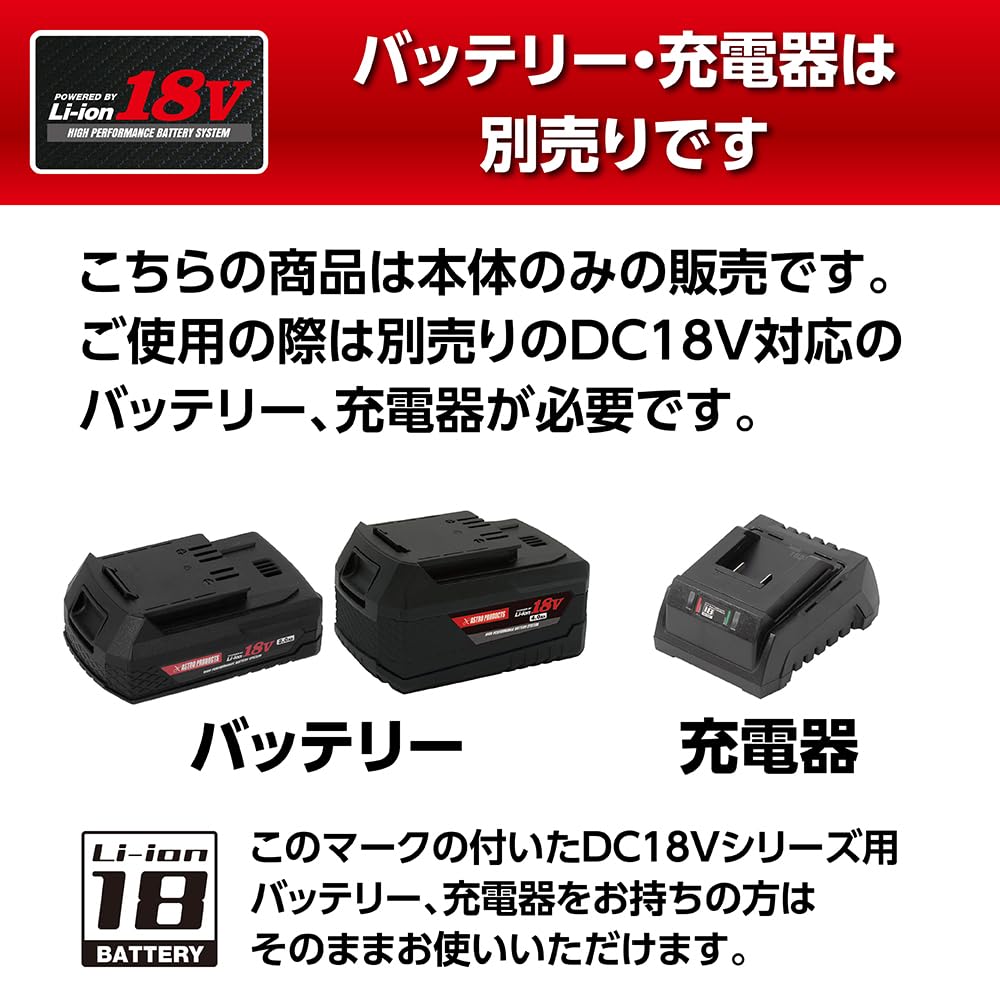 Amazon.co.jp: 【バッテリー、充電器別売り】アストロプロダクツ DC18V