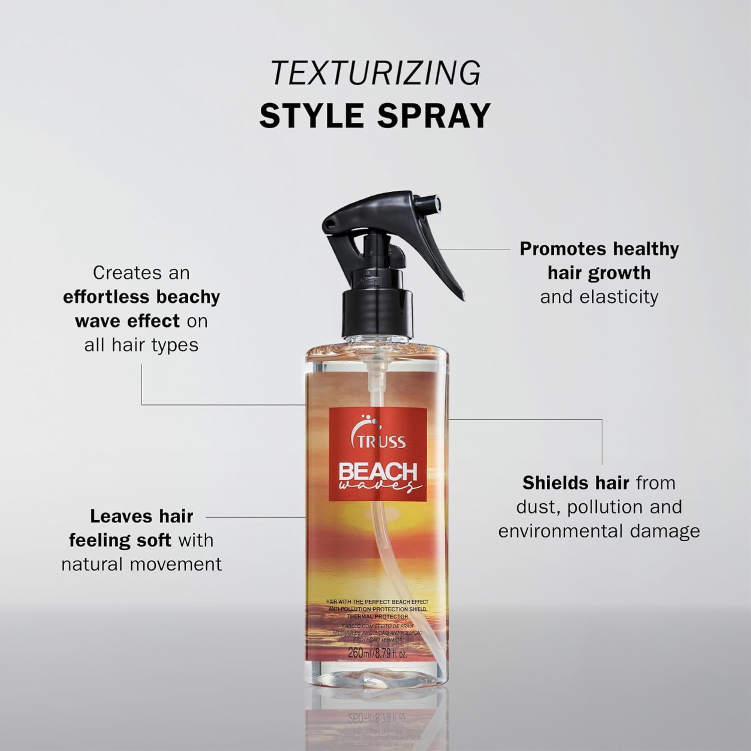 TRUSS Beach Waves Texturizing Leave-In Spray Treatment, 8.79 oz