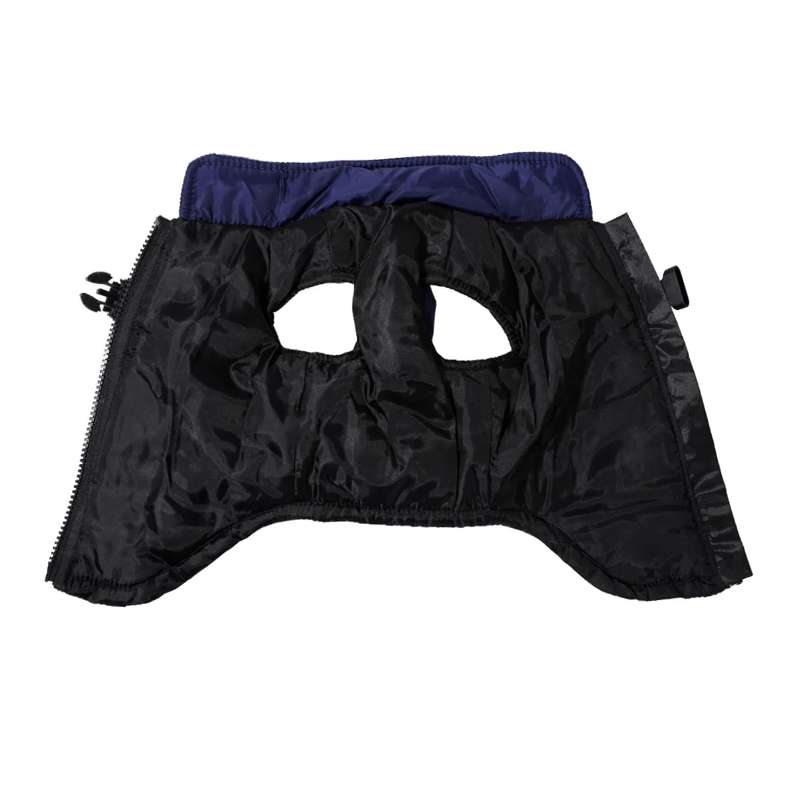Odblaskowe ubranka dla psa z zamkiem błyskawicznym, wodoodporna, zimowa, ciepła kamizelka małych i średnich psów, wiatroszczelna kurtka szczeniaka(Blue,2XL)