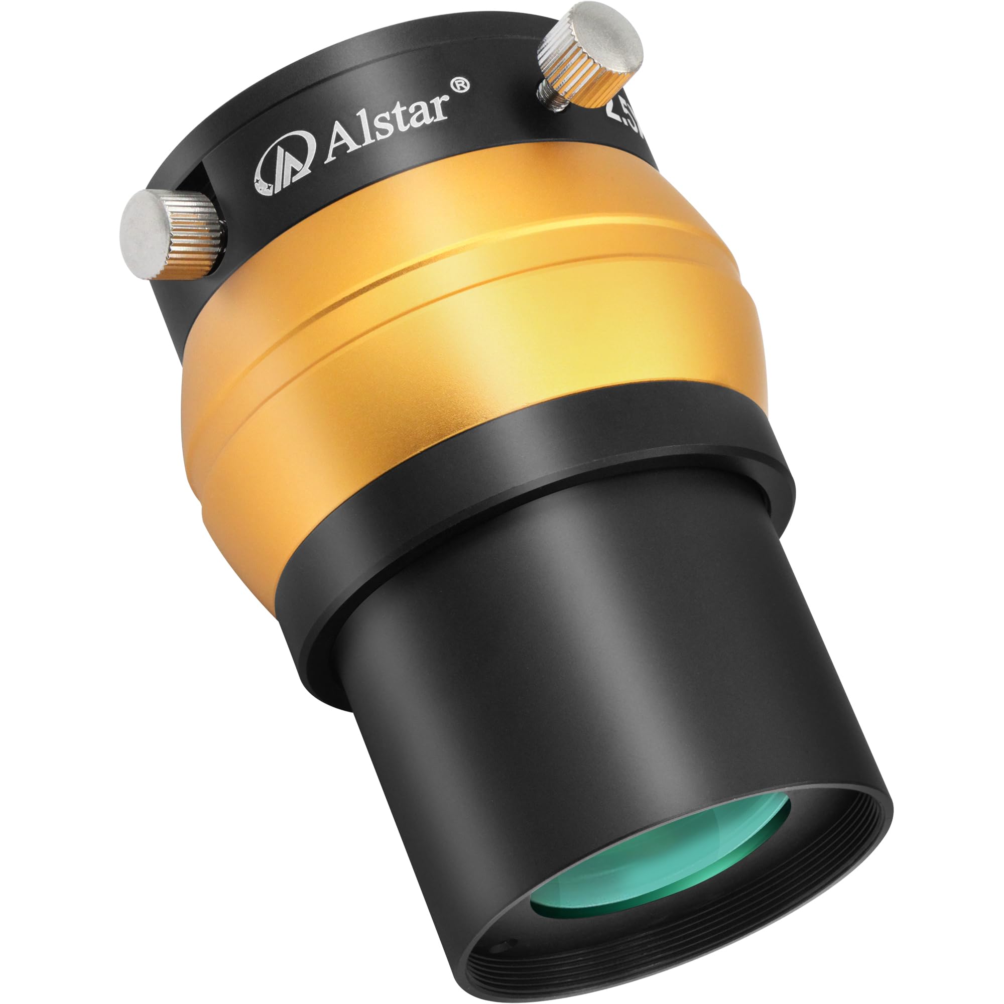 Alstar Objectif de Barlow 2" 2,5X - Permet l'utilisation d'oculaires de télescope de 5,1 cm et 3,2 cm - Film Vert à Large Bande métallique à 4 éléments avec revêtement Multicouche