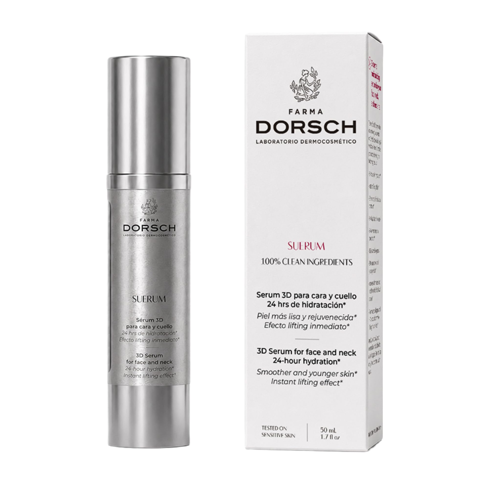 FARMA DORSCH - Serum Acido Hialuronico Antiedad | Efecto Lifting Inmediato | Hidratación Profunda 24H | Piel Más Firme y Reafirmada | 50 ml