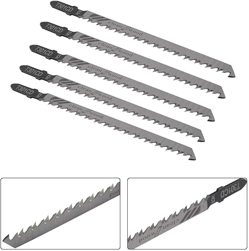 Miniatura 1 de Hojas de sierra de calar, 5 piezas T301CD T301CD hoja de sierra de calar universal surtido para cortar metal, madera, PVC y más, apto para Bosch,