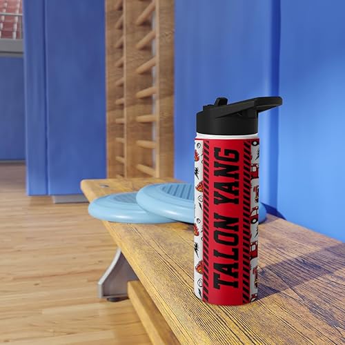 Miniatura 5 de Botella de agua personalizada de acero inoxidable con aislamiento de 32 onzas, 18 onzas, 12 onzas, botellas deportivas personalizadas, regalo para