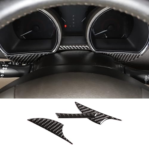 LLKUANG Para Toyota Highlander 2009 2010 2011 2012 2013 fibra de carbono real 3D adhesivo tablero tablero marco interior accesorios de coche