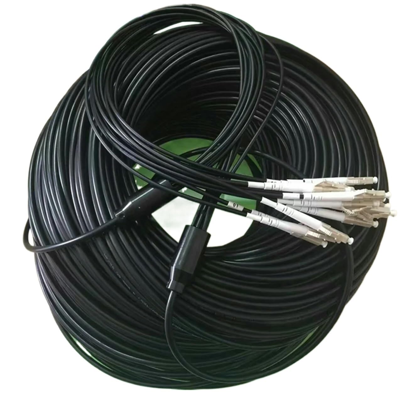 Câble de raccordement blindé multimode LC/SC/FC/ST à 6 cœurs | Câble à fibre optique extérieur, 150 m-300 m(150m SC-SC)