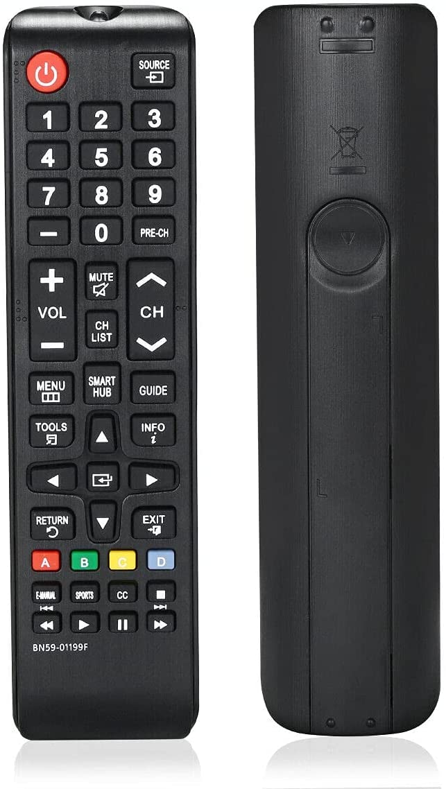 Universal Remote Control for Samsung UN60KU6270F and All Other Samsung Smart TV Models LCD LED 3D HDTV QLED Smart TV BN59-01199F AA59-00786A BN59-
