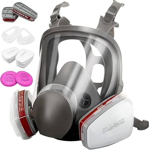 6800 Máscara de gas de cara completa, antivaho, a prueba