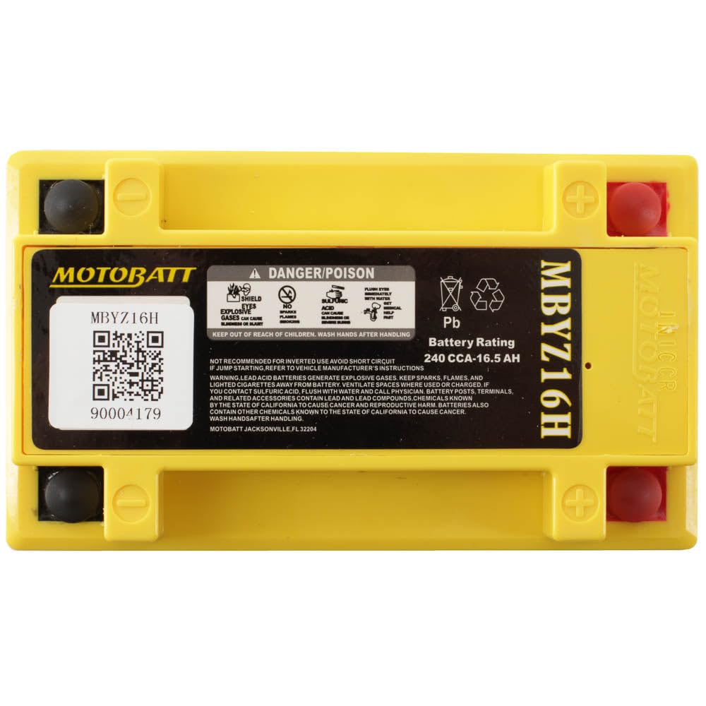 Motobatt - Mbyz16h Motocicleta Recargable