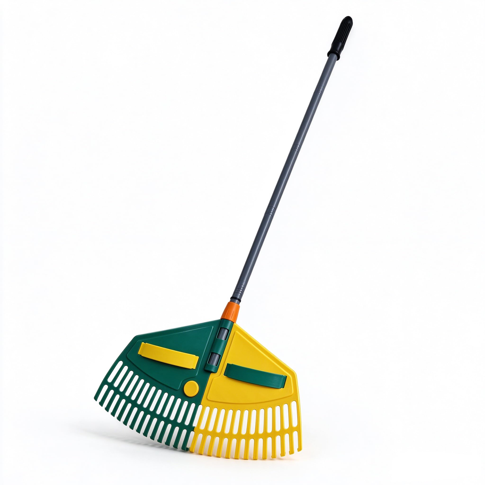 Leaf Rake Heavy Duty for Lawns, 26 Tine Plastic Yard Rake Head