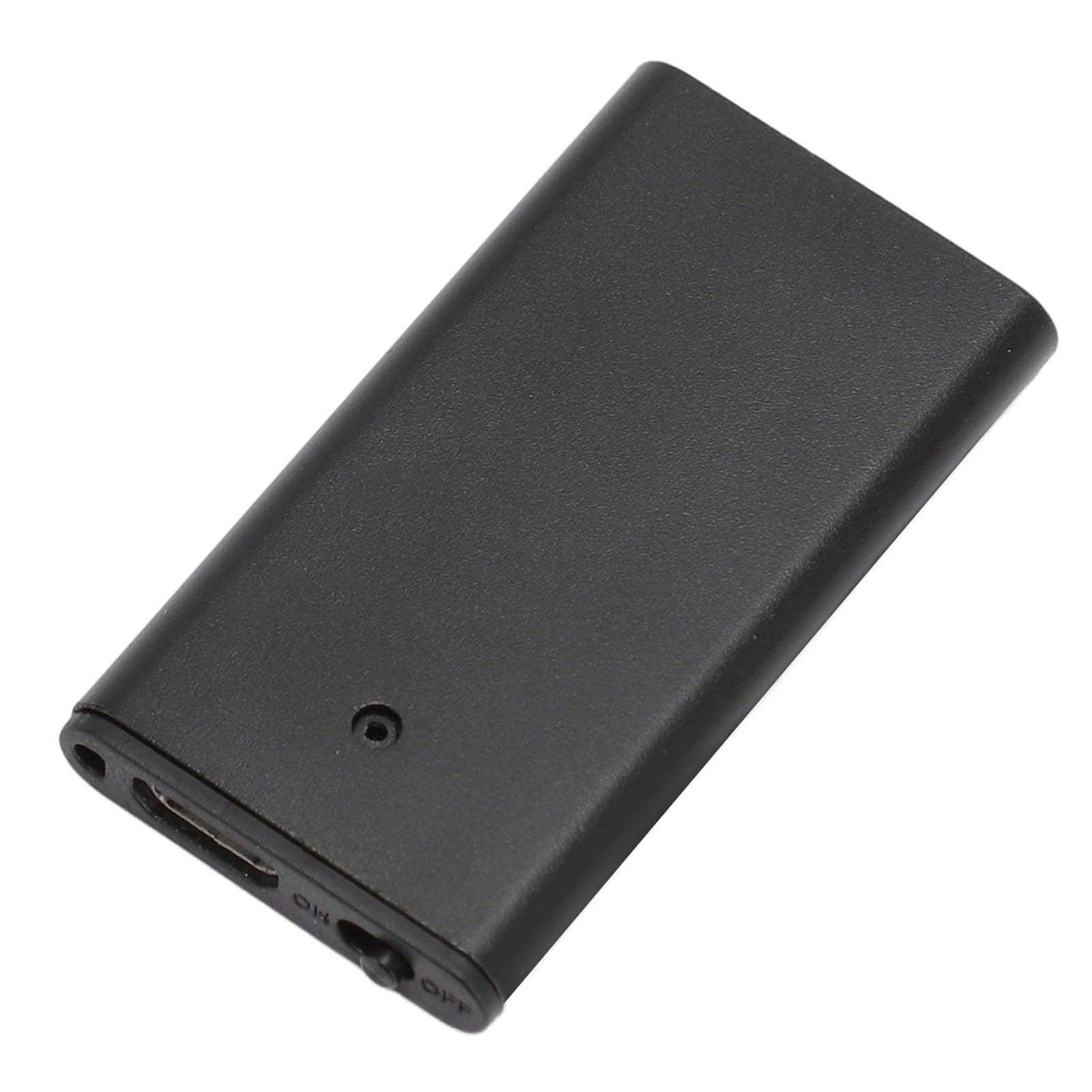 Grabadora MP3 de Bolsillo, Pequeña Grabadora de Voz Portátil Recargable, Función de Sincronización de Reducción de Ruido HD, Batería Baja, Copia de Seguridad Automática para