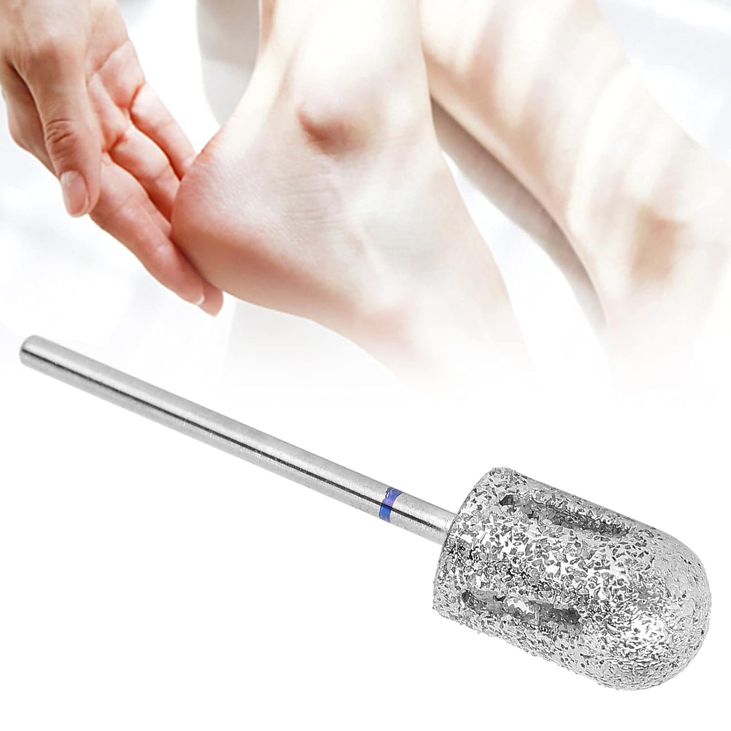 Drill Bit Safety Enough to Use,Stainless Steel Pedicure Drill Bit for Foot Calluses,Foot Nail Drill Bit Polishing Head Accessories for Repair Foot Skin(A1C)