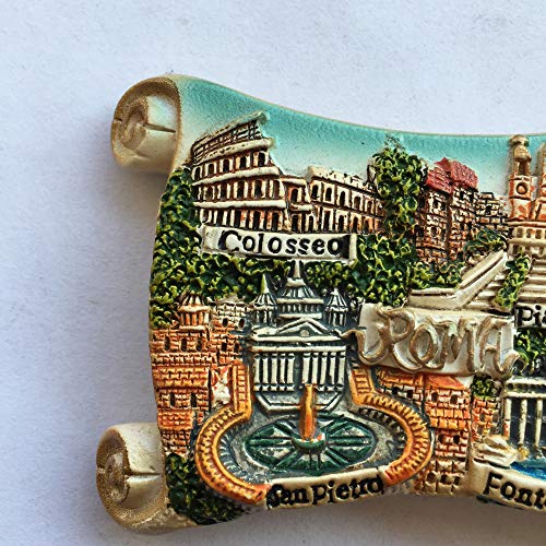 Imán Refrigerador Decorativo Roma Italia 3D 6x8 cm miniatura 7