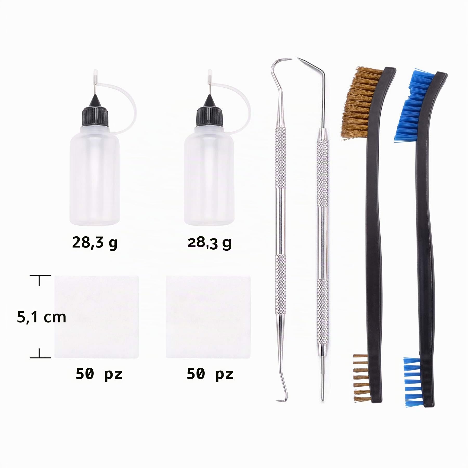 BOOSTEADY Kit di Pulizia per Fucile da Caccia & Pistola .12.20.30.243.280.40.45.357/9mm/.380 Multi-Calibro Spazzole per Alesaggio Jag in Ottone