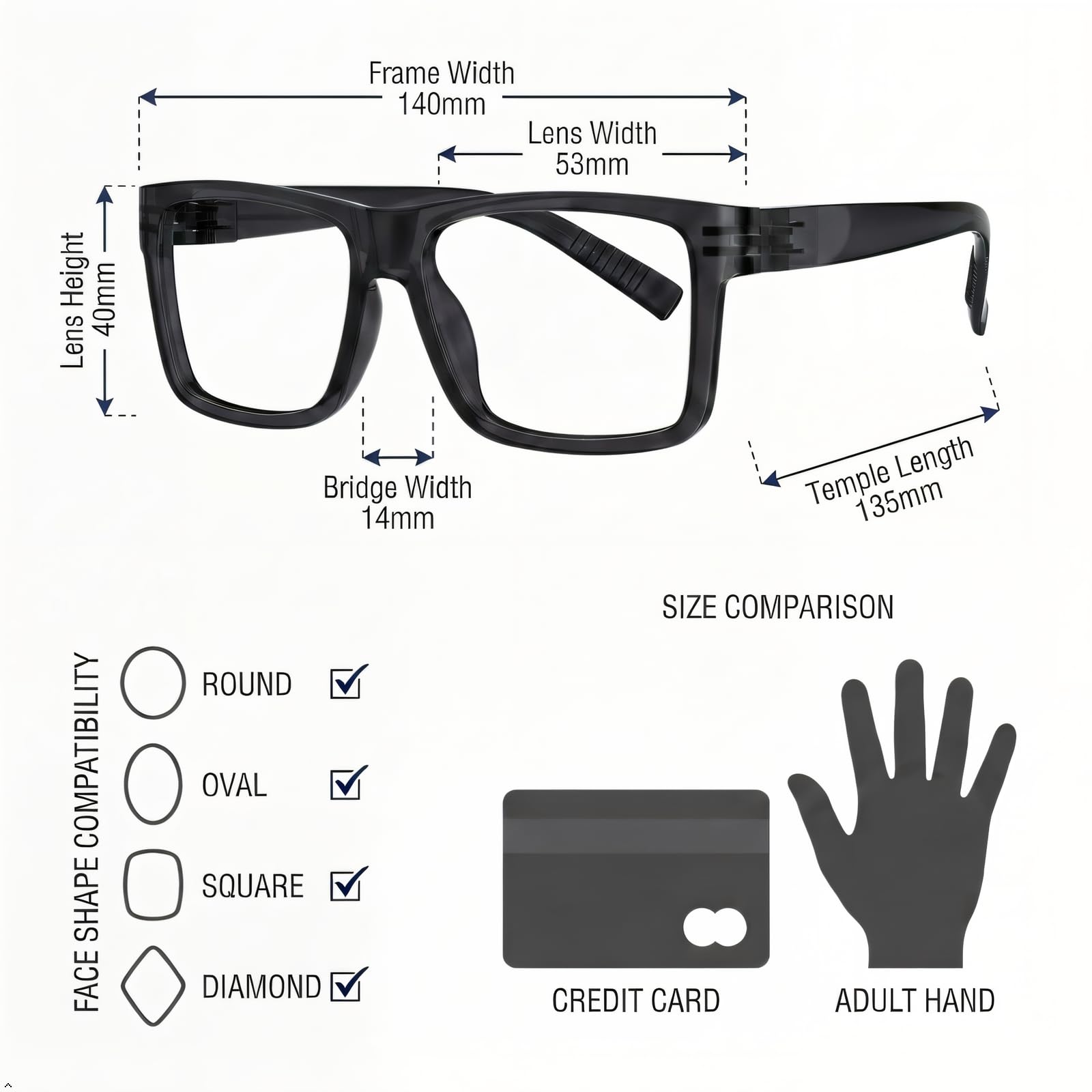 Eyekepper 6 Paia Occhiali da Lettura Senza Metallo con Protezione Luce Blu, Cerniere a Molla Senza Viti per Computer, Uomo