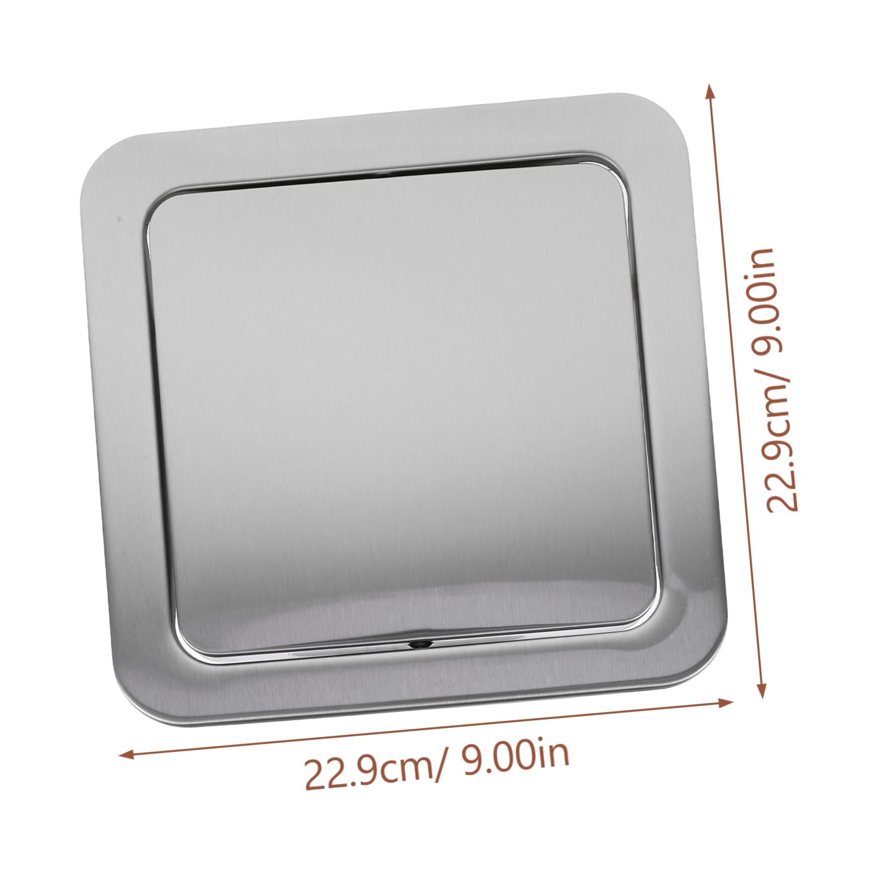 BRIGHTFUFU Trash Lid for Countertop Easy Install Flap Cover for Kitchen Bathroom Workbench Quiet Design for Versatile Use