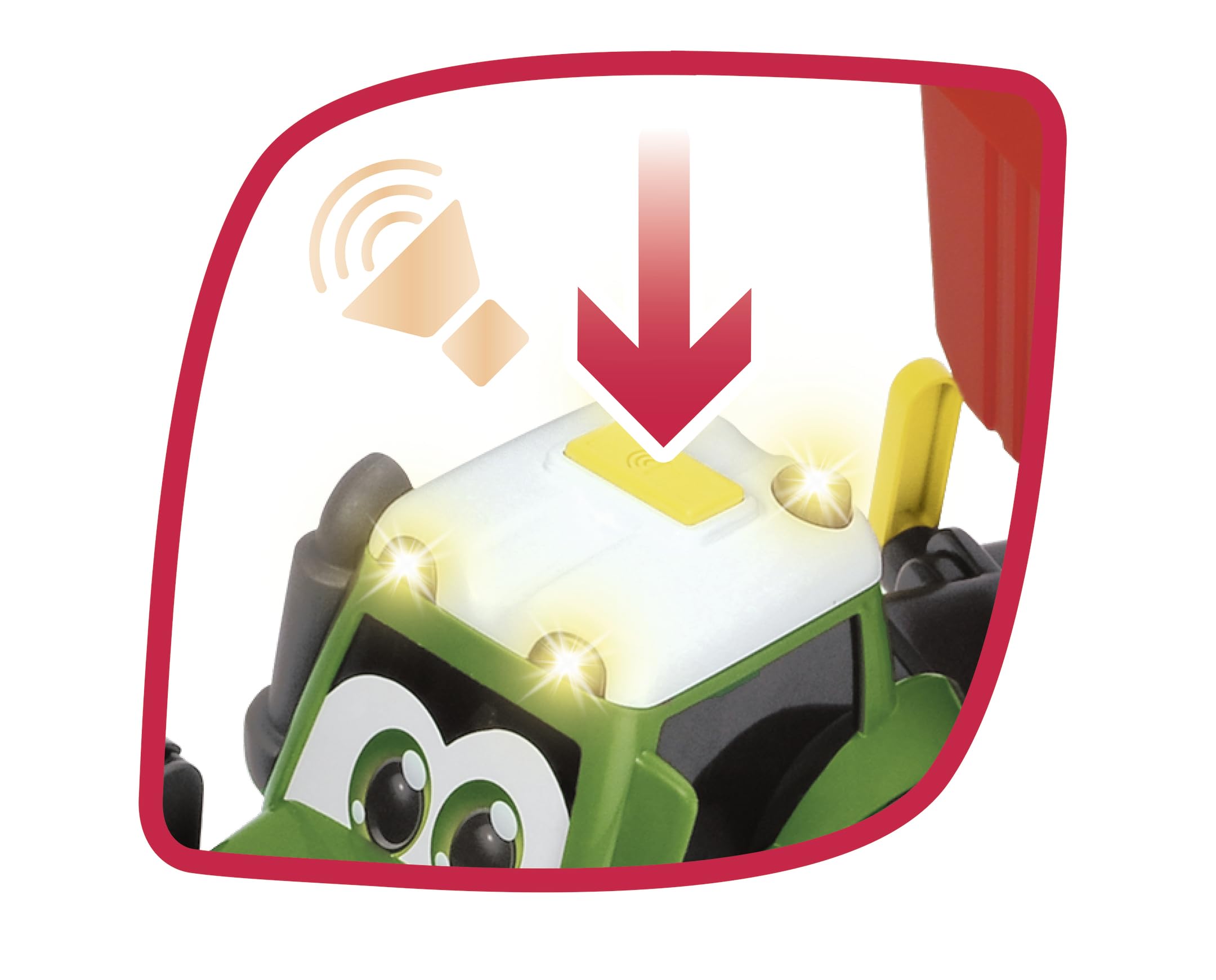 Dickie 204119000 ABC Happy Fendt traktor z przyczepą 65cm