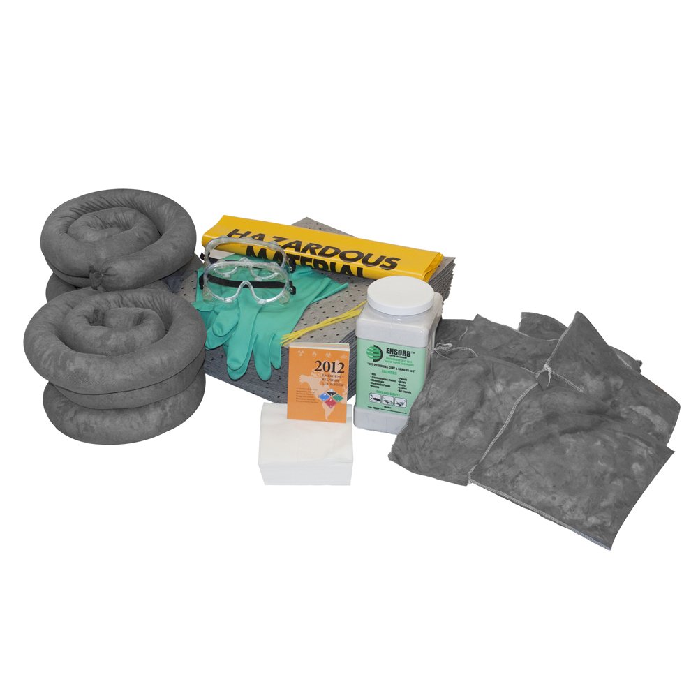 Enpac Extra-Large Wall-Mount Cabinet Spill Kit Refill, Universal, Yellow, 25-Gallon Spill Capacity