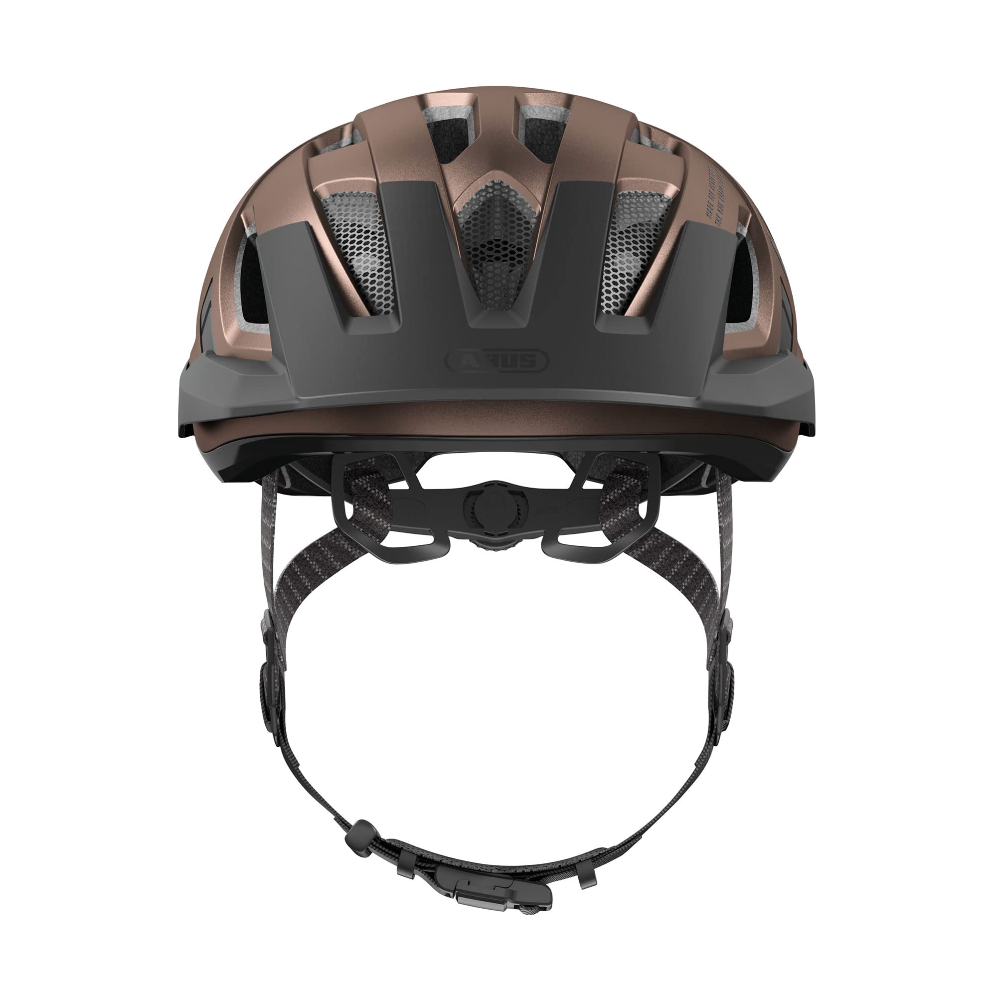 ABUS Stadthelm Urban-I 3.0 ACE - sportlicher Fahrradhelm mit LED-Rücklicht, verlängertem Schirm und Magnetverschluss - für Damen und Herren