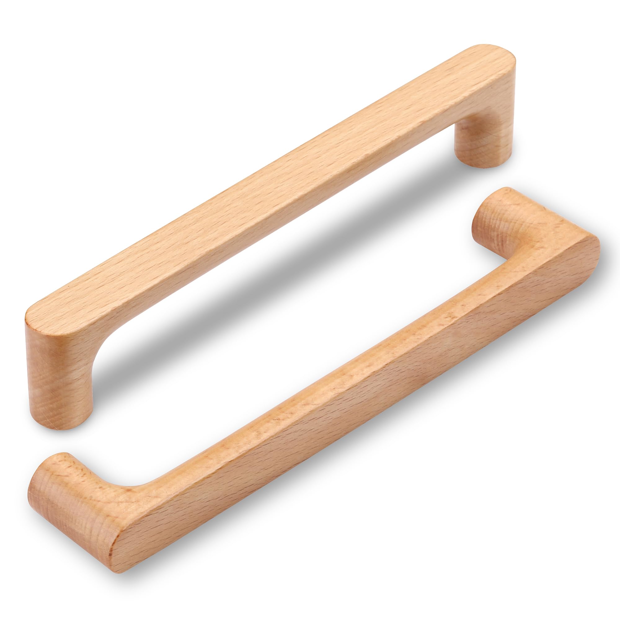 SYZOW 6 Stuks Houten Kast Handgrepen Houten Lade Pull 192mm Gat Centers