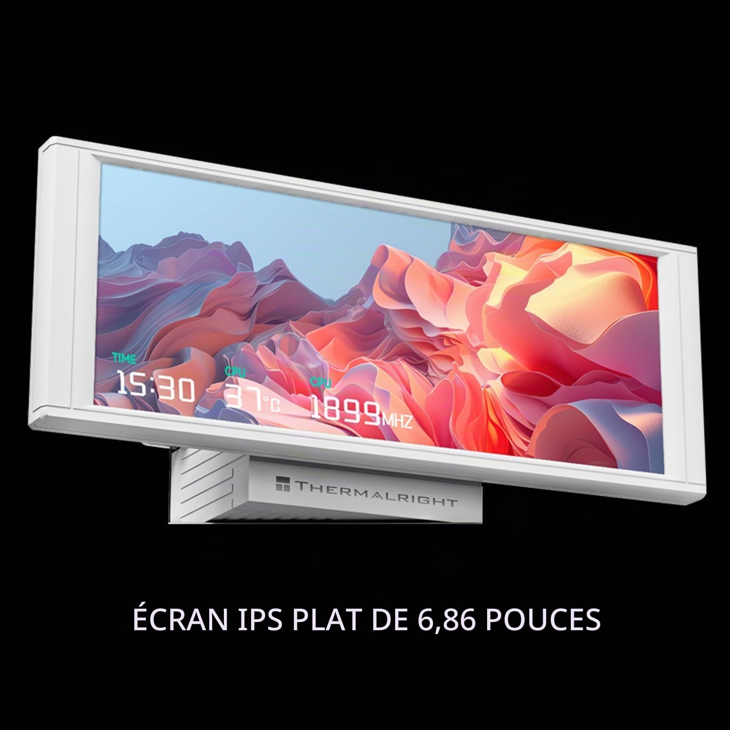 TR Trofeo Vision 360 ARGB Refroidisseur CPU AIO radiateur 360 mm écran LCD IPS 1280x480 AM4/AM5, Intel LGA1851/1700