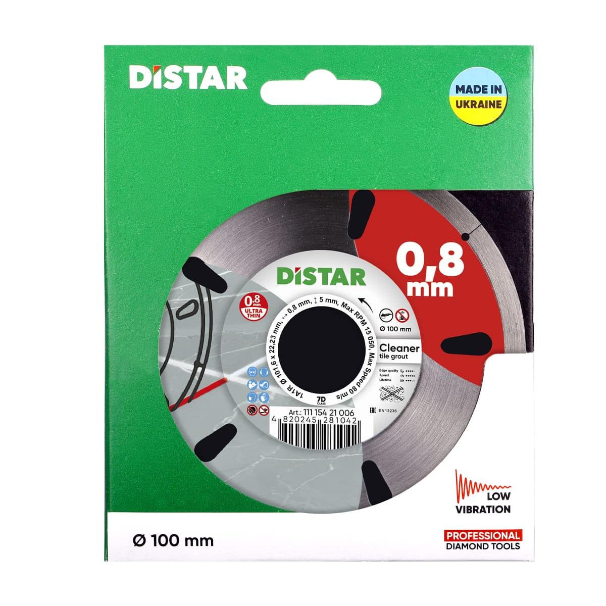 DISTAR Disco da taglio diamantato 1A1R 100 detergente