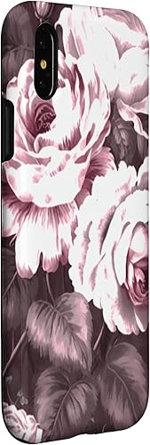 Miniatura 9 de iPhone 11 Pro Max - Patrón clásico de flores de rosas en funda rosa