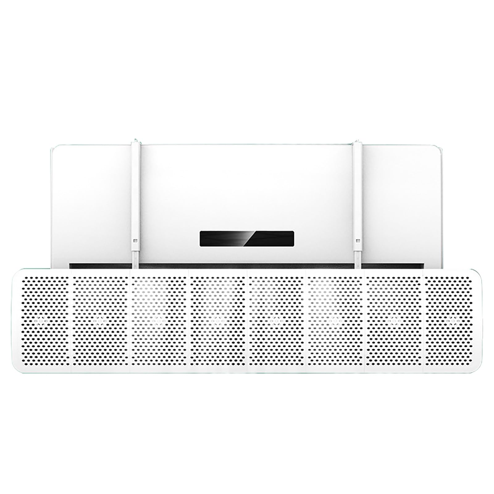 Deflettore Condizionatore Universale Deflettore per Bocchette di Ventilazione a 8 Pale, Regolabile, Split, Anti-Soffio Diretto per Condizionatori a Parete(30x90cm/12x35in)