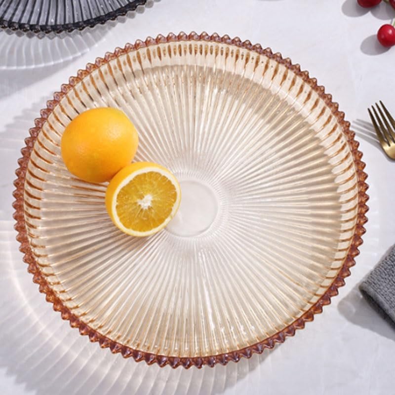 Household Crystal Glass Fruit Platter Coffee Table In The Living Room Dried Candy Snack Tray