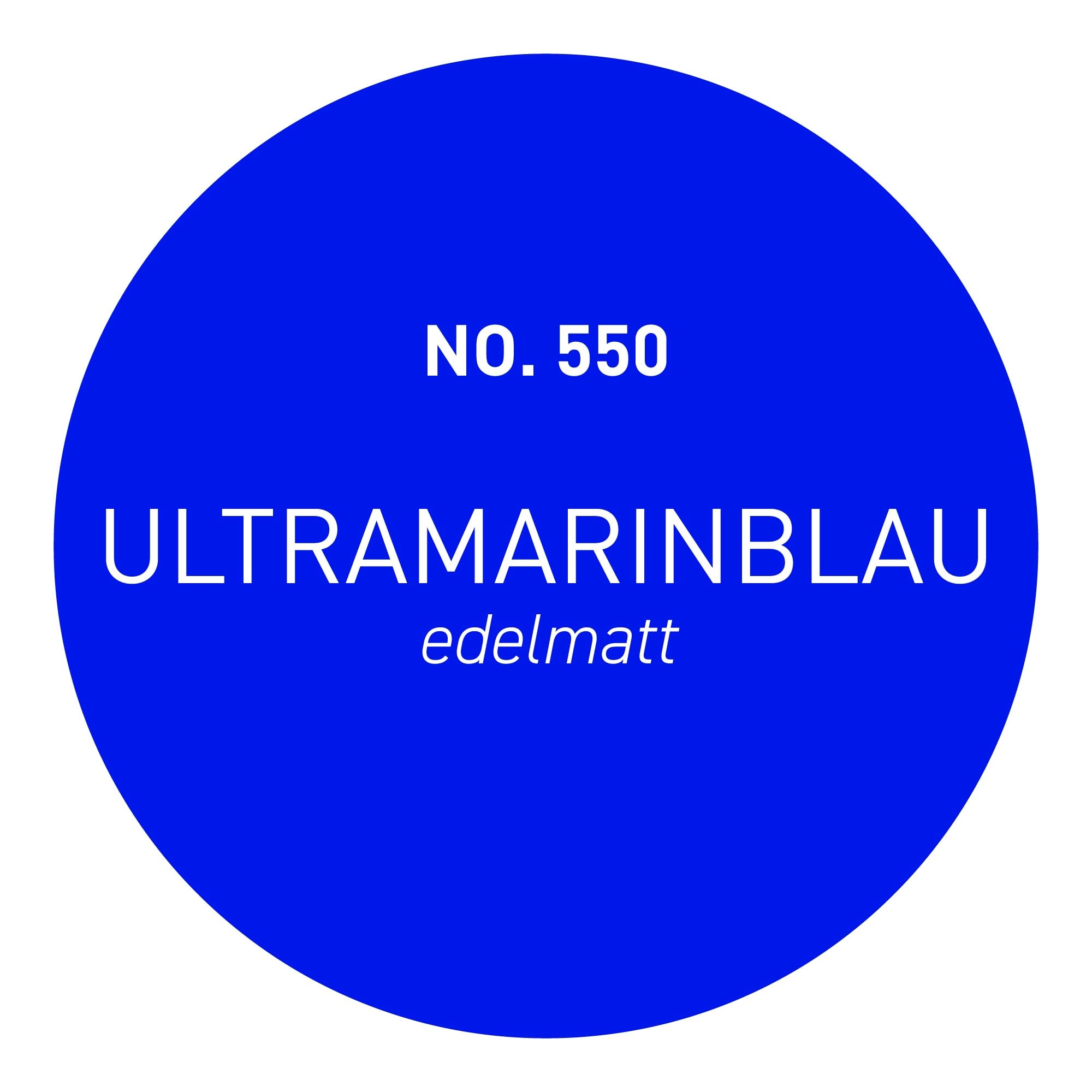 Craft Colors® hochwertige Wandfarbe edelmatt, Kreidefarbe made in Germany, DESIGN Collection No. 550 Ultramarinblau