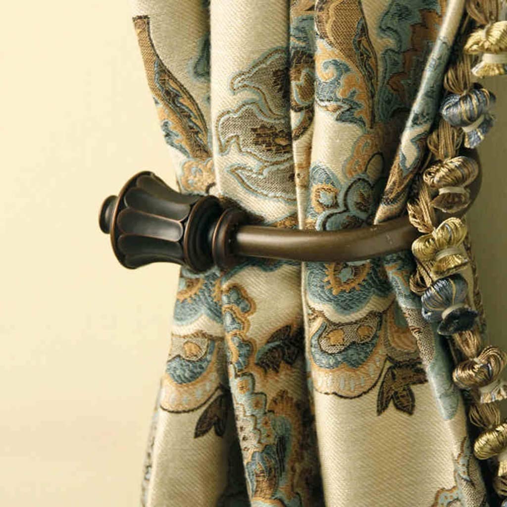 Embrasses de rideaux Accessoires de rideaux Embrasses de rideaux Supports de rideaux en métal pour décoration murale Embrasses de rideaux Matériel de rideau Ensemble de 2 supports de rideaux Décorat