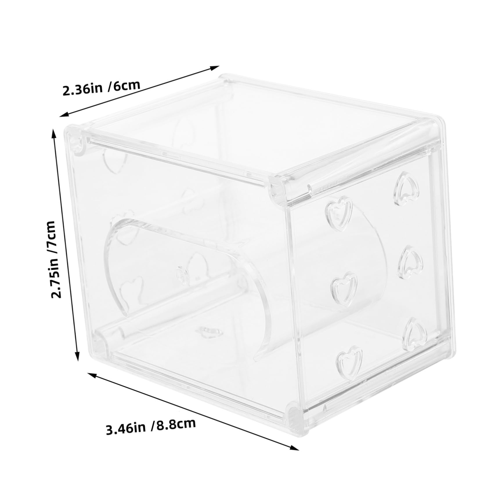 TOVINANNA 4Pcs Transparent Watch Storage Box Stylish Watch Organizer for Men Women Durable Watch Display Case Box for Home Decor Personal Use