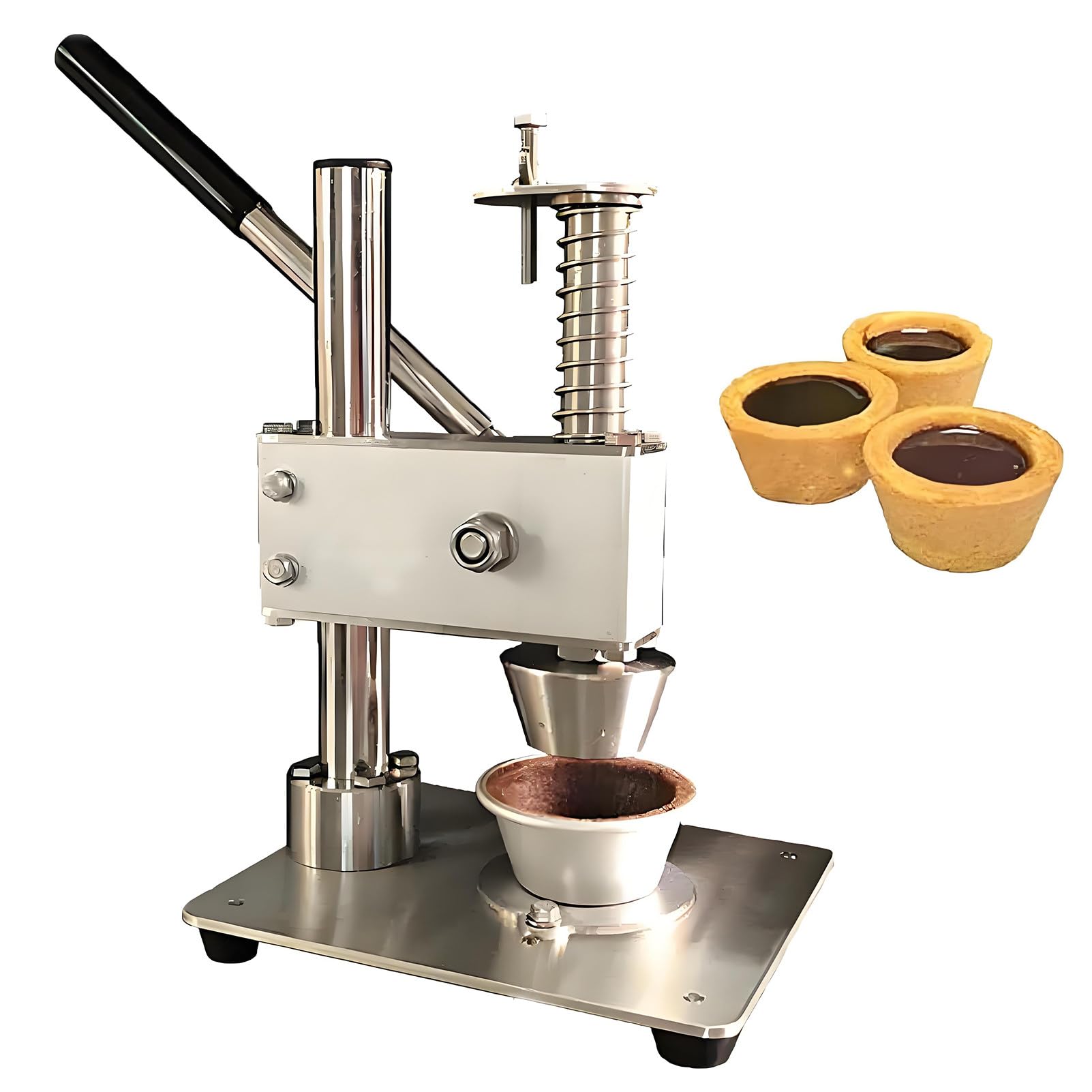 Epygnom Multicolor Manual Egg Tart Pressing Machine, Custard Tart Shell Molding Forming Machine, Muffin Cupcake Tins Moulds Tool For Home, Restaurant, Cake Shop 6024