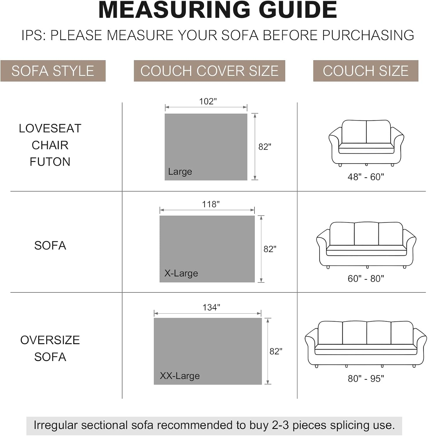 Waterproof Sofa Covers for Cats Non-Slip Dog Couch Cover Blanket Anti-Scratch Slipcover for Pets Leak Proof Couch Cover Furniture Protector for 3-4 Cushion Washable (Beige, 82"x134")